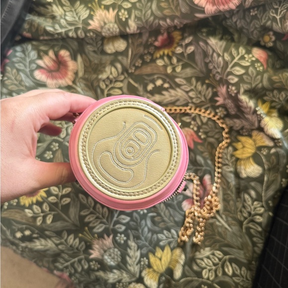 Cherry Coke Pink Can Crossbody Bag with Gold Chain - Picture 2 of 2